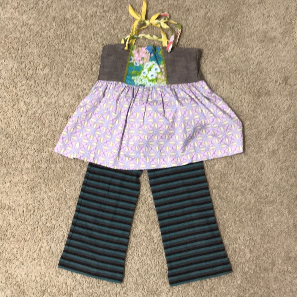 Matilda Jane HBay Ellie + Violet halter top & H of Clouds Mud Straightees size 8